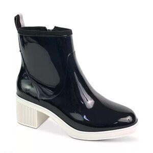 Kate Spade New York Puddle Rubber Black Parchment Rain Boot